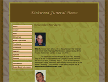 Tablet Screenshot of kirkwoodfuneralhome.com